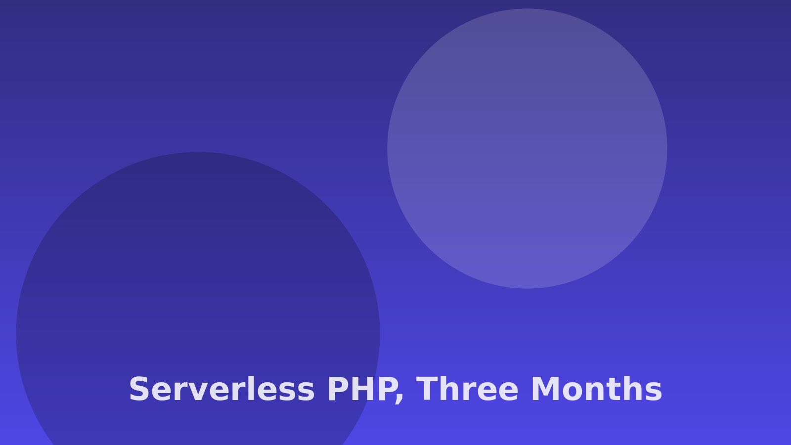 Serverless PHP actually works now